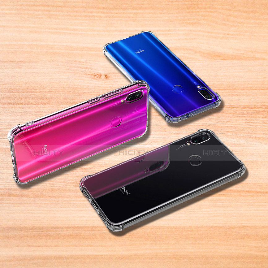 Silikon Schutzhülle Ultra Dünn Tasche Durchsichtig Transparent T07 für Xiaomi Redmi Note 7 Klar groß