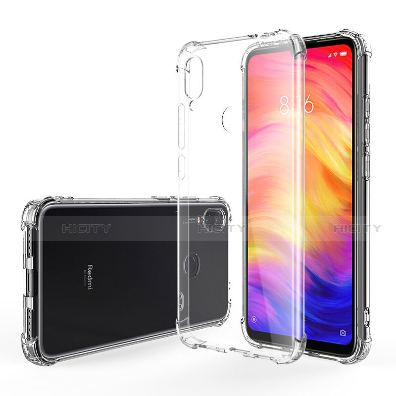 Silikon Schutzhülle Ultra Dünn Tasche Durchsichtig Transparent T07 für Xiaomi Redmi Note 7 Pro Klar