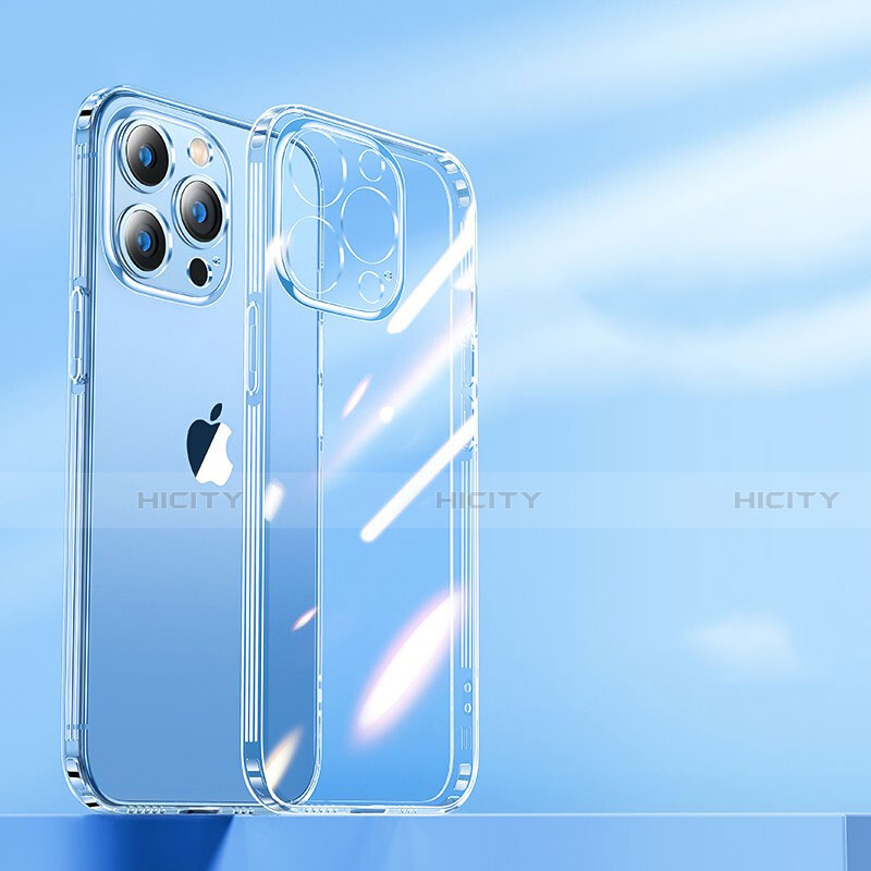 Silikon Schutzhülle Ultra Dünn Tasche Durchsichtig Transparent T08 für Apple iPhone 14 Pro Klar