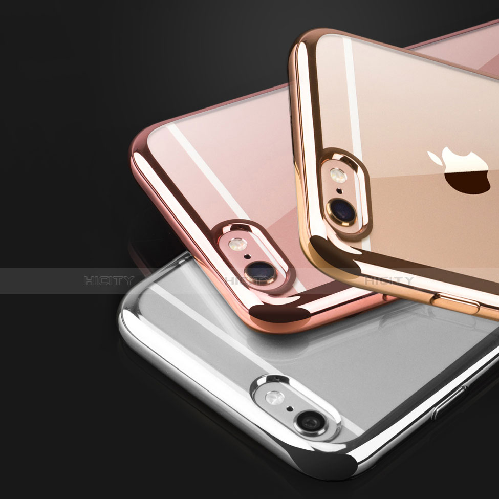 Silikon Schutzhülle Ultra Dünn Tasche Durchsichtig Transparent T08 für Apple iPhone 6S