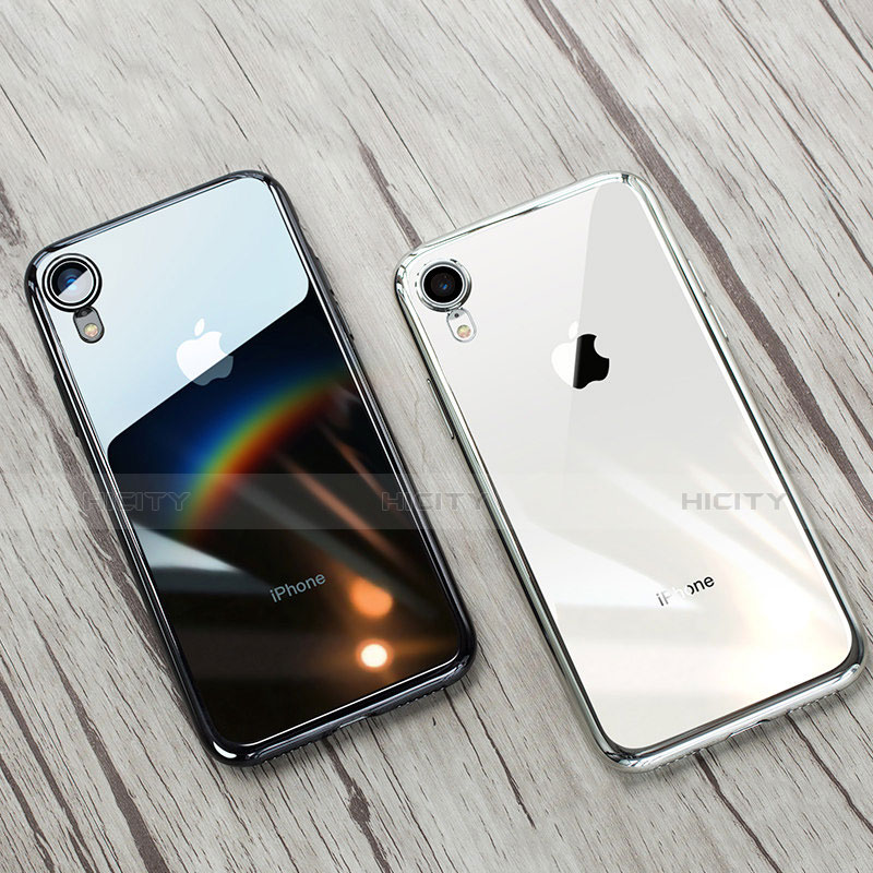 Silikon Schutzhülle Ultra Dünn Tasche Durchsichtig Transparent T08 für Apple iPhone XR Klar groß