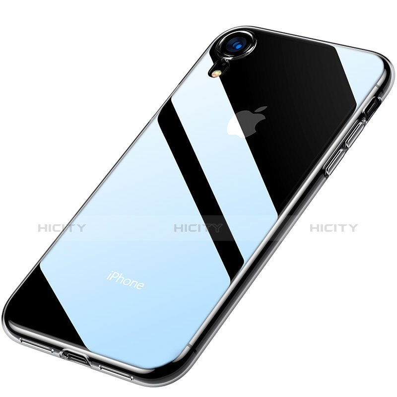 Silikon Schutzhülle Ultra Dünn Tasche Durchsichtig Transparent T08 für Apple iPhone XR Klar groß