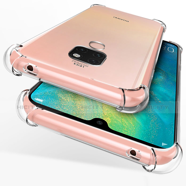 Silikon Schutzhülle Ultra Dünn Tasche Durchsichtig Transparent T08 für Huawei Mate 20 X Klar groß