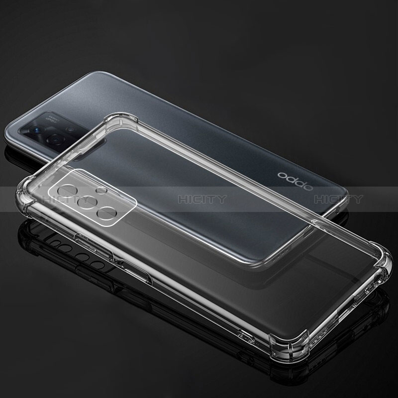 Silikon Schutzhülle Ultra Dünn Tasche Durchsichtig Transparent T08 für Oppo A93s 5G Klar groß