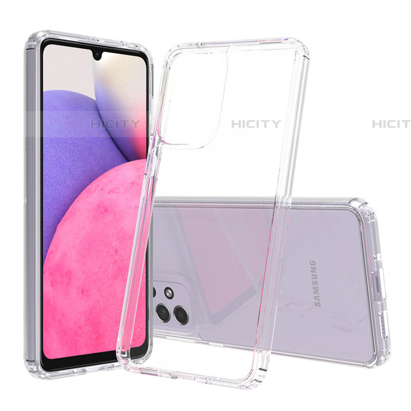 Silikon Schutzhülle Ultra Dünn Tasche Durchsichtig Transparent T08 für Samsung Galaxy A33 5G Klar Plus