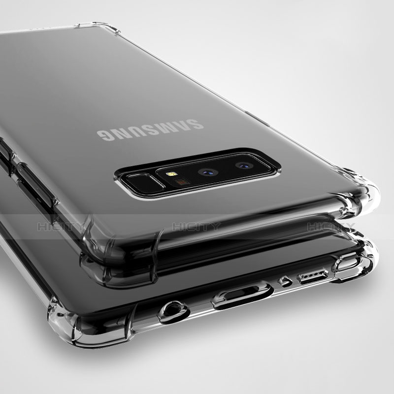 Silikon Schutzhülle Ultra Dünn Tasche Durchsichtig Transparent T08 für Samsung Galaxy Note 8 Klar