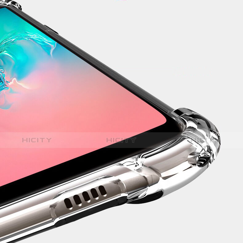 Silikon Schutzhülle Ultra Dünn Tasche Durchsichtig Transparent T08 für Samsung Galaxy S10 Plus Klar