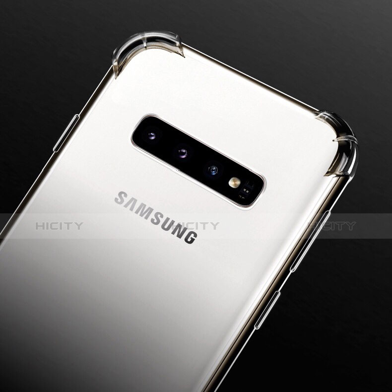 Silikon Schutzhülle Ultra Dünn Tasche Durchsichtig Transparent T08 für Samsung Galaxy S10 Plus Klar