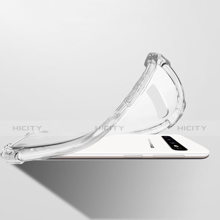 Silikon Schutzhülle Ultra Dünn Tasche Durchsichtig Transparent T08 für Samsung Galaxy S10 Plus Klar