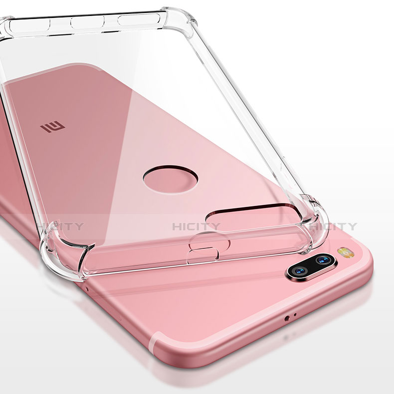 Silikon Schutzhülle Ultra Dünn Tasche Durchsichtig Transparent T08 für Xiaomi Mi 5X Klar groß