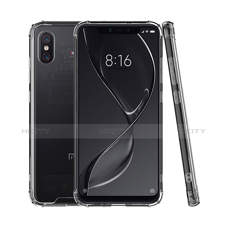 Silikon Schutzhülle Ultra Dünn Tasche Durchsichtig Transparent T08 für Xiaomi Mi 8 Explorer Klar groß