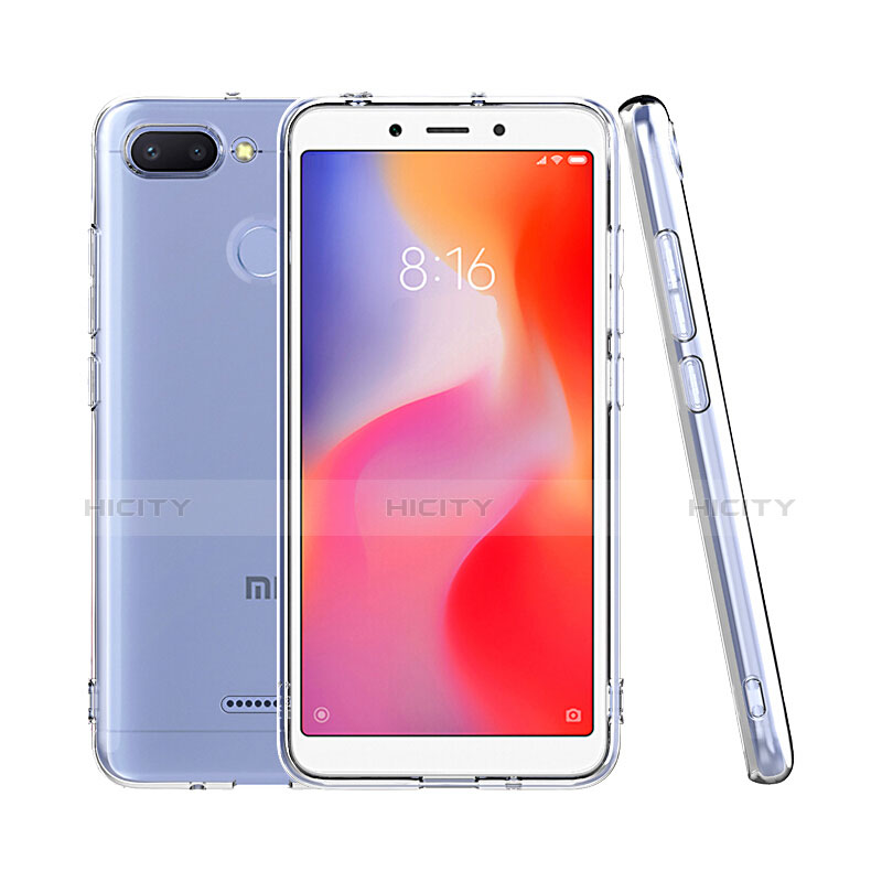 Silikon Schutzhülle Ultra Dünn Tasche Durchsichtig Transparent T08 für Xiaomi Redmi 6 Klar