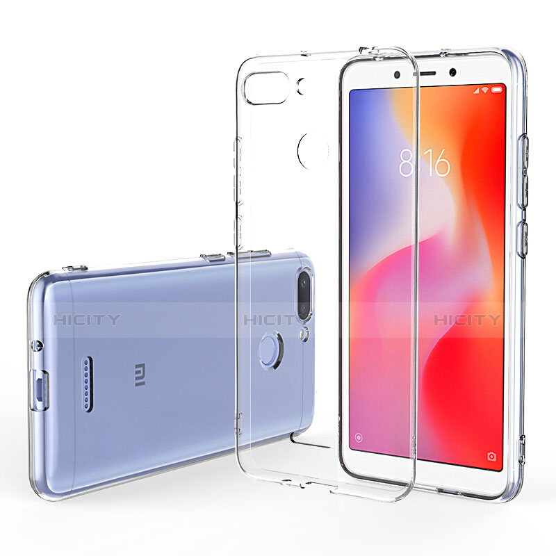 Silikon Schutzhülle Ultra Dünn Tasche Durchsichtig Transparent T08 für Xiaomi Redmi 6 Klar