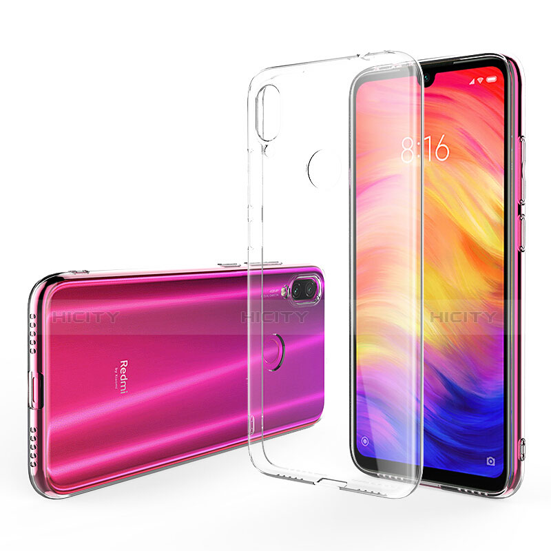 Silikon Schutzhülle Ultra Dünn Tasche Durchsichtig Transparent T08 für Xiaomi Redmi Note 7 Klar