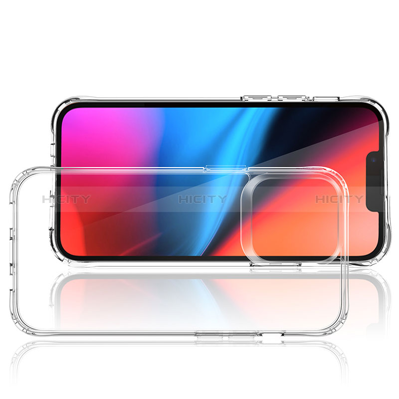 Silikon Schutzhülle Ultra Dünn Tasche Durchsichtig Transparent T09 für Apple iPhone 14 Pro Klar