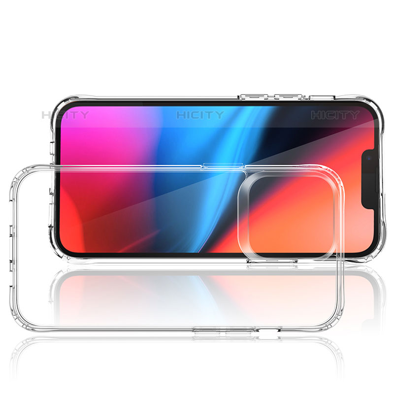 Silikon Schutzhülle Ultra Dünn Tasche Durchsichtig Transparent T09 für Apple iPhone 15 Pro Max Klar