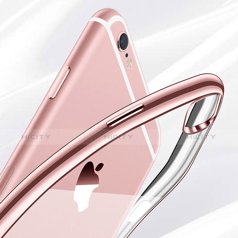 Silikon Schutzhülle Ultra Dünn Tasche Durchsichtig Transparent T09 für Apple iPhone 6S Plus