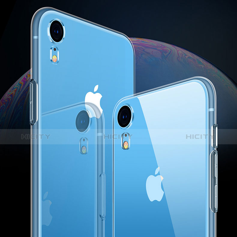 Silikon Schutzhülle Ultra Dünn Tasche Durchsichtig Transparent T09 für Apple iPhone XR Klar groß