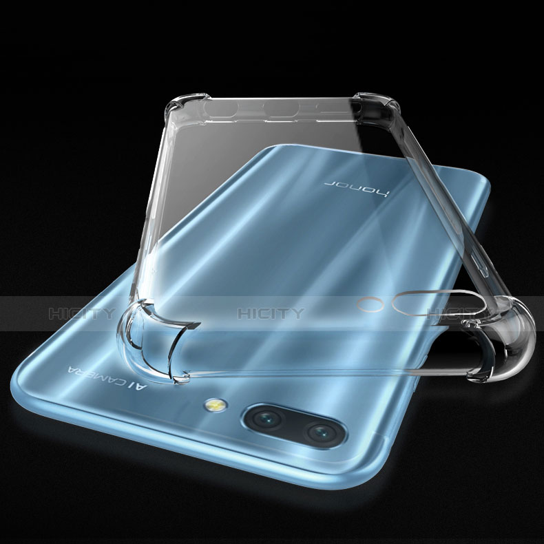 Silikon Schutzhülle Ultra Dünn Tasche Durchsichtig Transparent T09 für Huawei Honor 10 Klar