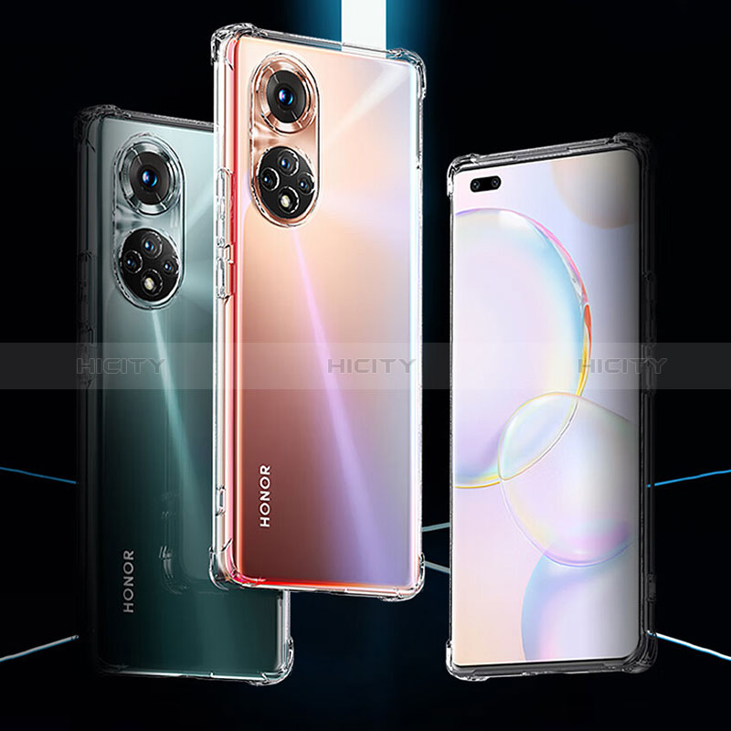 Silikon Schutzhülle Ultra Dünn Tasche Durchsichtig Transparent T09 für Huawei Honor 50 Pro 5G Klar