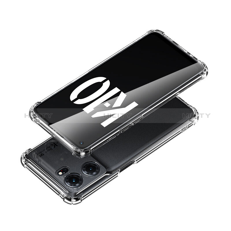 Silikon Schutzhülle Ultra Dünn Tasche Durchsichtig Transparent T09 für Oppo K10 5G Klar
