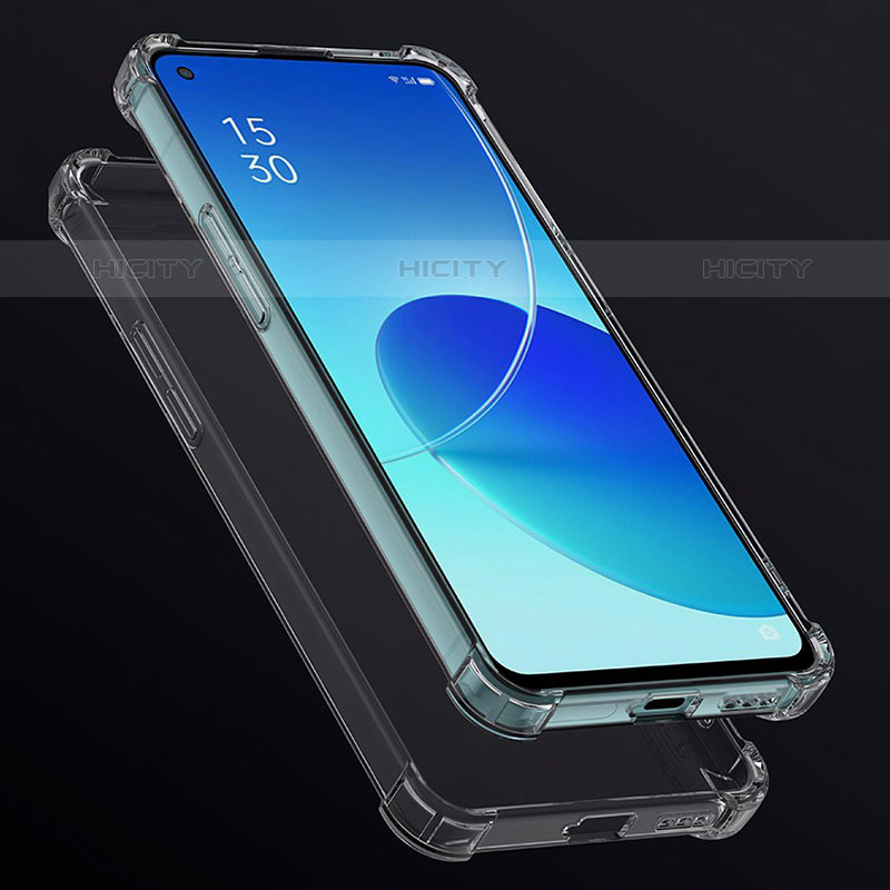 Silikon Schutzhülle Ultra Dünn Tasche Durchsichtig Transparent T09 für Oppo Reno6 5G Klar