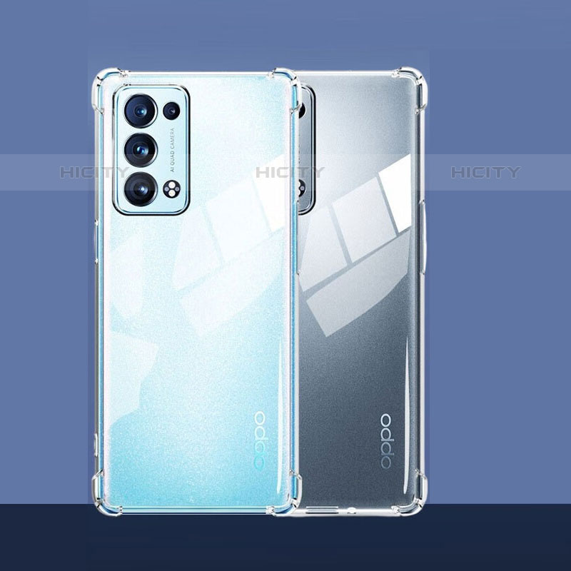 Silikon Schutzhülle Ultra Dünn Tasche Durchsichtig Transparent T09 für Oppo Reno6 Pro 5G Klar