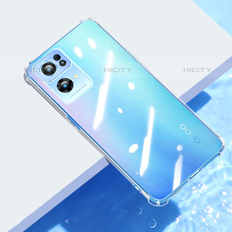 Silikon Schutzhülle Ultra Dünn Tasche Durchsichtig Transparent T09 für Oppo Reno7 Pro 5G Klar groß