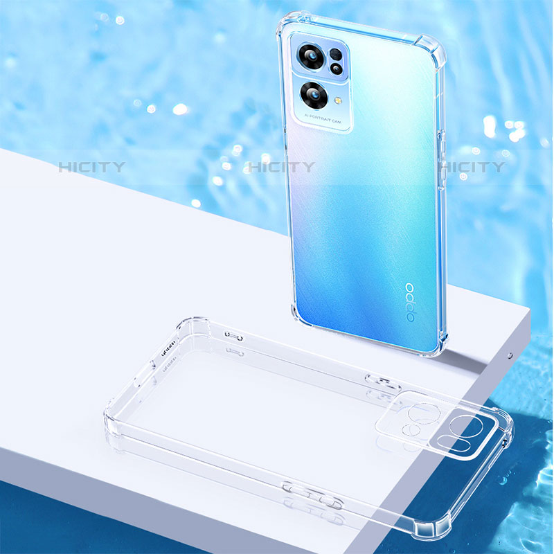 Silikon Schutzhülle Ultra Dünn Tasche Durchsichtig Transparent T09 für Oppo Reno7 Pro 5G Klar groß