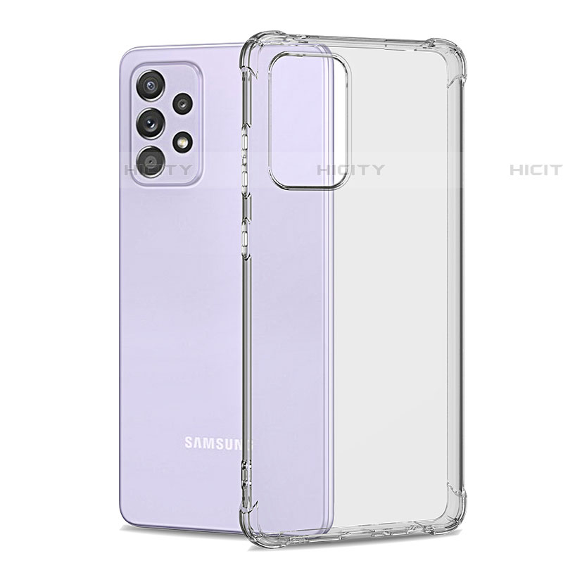 Silikon Schutzhülle Ultra Dünn Tasche Durchsichtig Transparent T09 für Samsung Galaxy A52 4G Klar groß