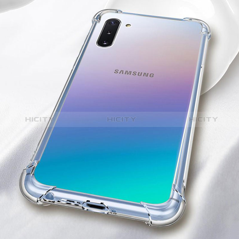 Silikon Schutzhülle Ultra Dünn Tasche Durchsichtig Transparent T09 für Samsung Galaxy Note 10 5G Klar