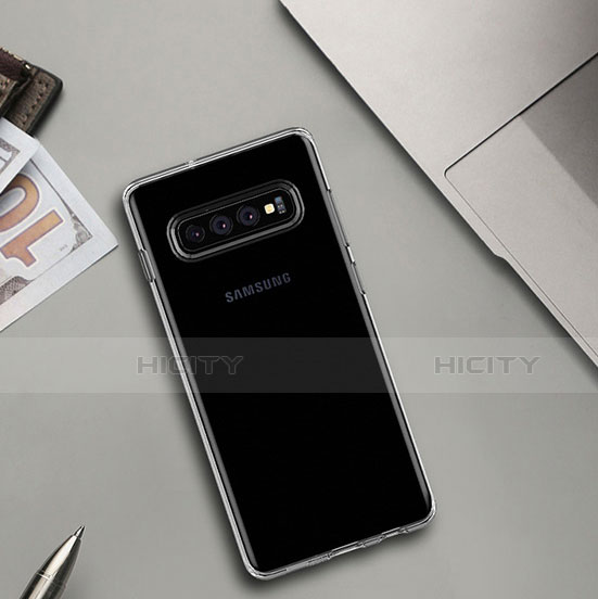 Silikon Schutzhülle Ultra Dünn Tasche Durchsichtig Transparent T09 für Samsung Galaxy S10 5G Klar groß