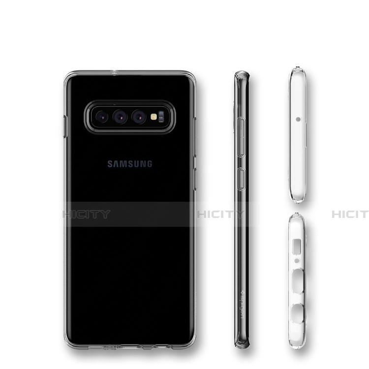 Silikon Schutzhülle Ultra Dünn Tasche Durchsichtig Transparent T09 für Samsung Galaxy S10 5G Klar groß