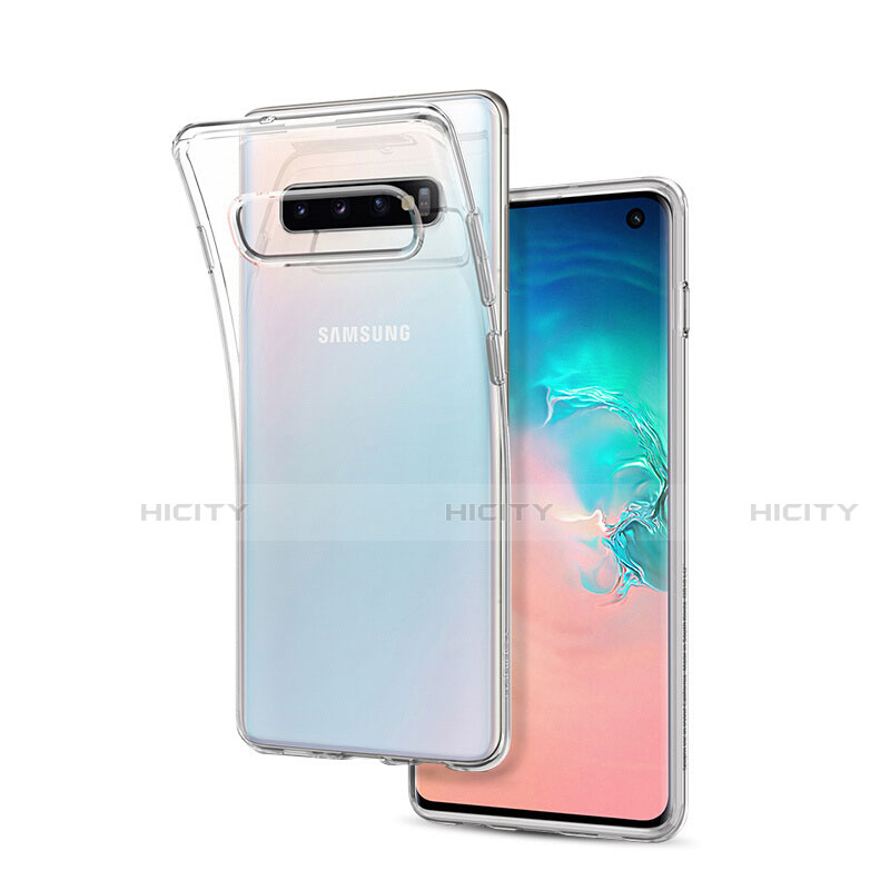 Silikon Schutzhülle Ultra Dünn Tasche Durchsichtig Transparent T09 für Samsung Galaxy S10 5G Klar groß