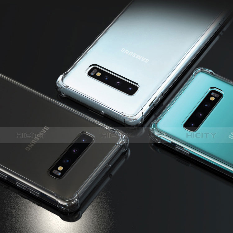 Silikon Schutzhülle Ultra Dünn Tasche Durchsichtig Transparent T09 für Samsung Galaxy S10 Plus Klar