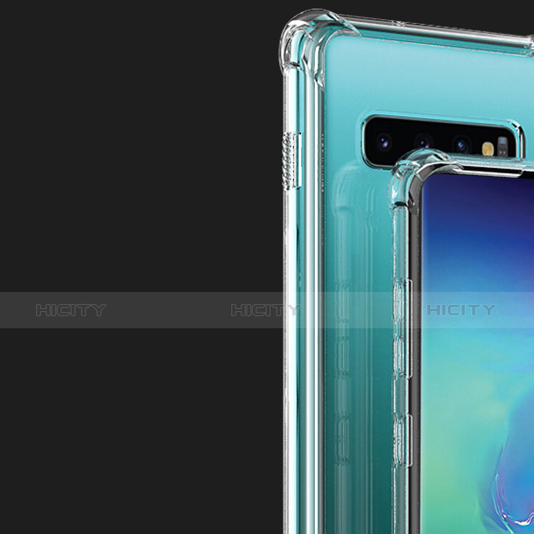 Silikon Schutzhülle Ultra Dünn Tasche Durchsichtig Transparent T09 für Samsung Galaxy S10 Plus Klar