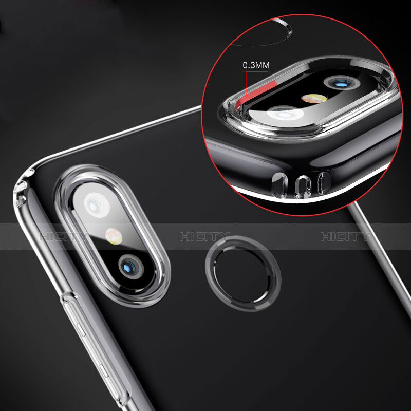 Silikon Schutzhülle Ultra Dünn Tasche Durchsichtig Transparent T09 für Xiaomi Mi 8 Klar