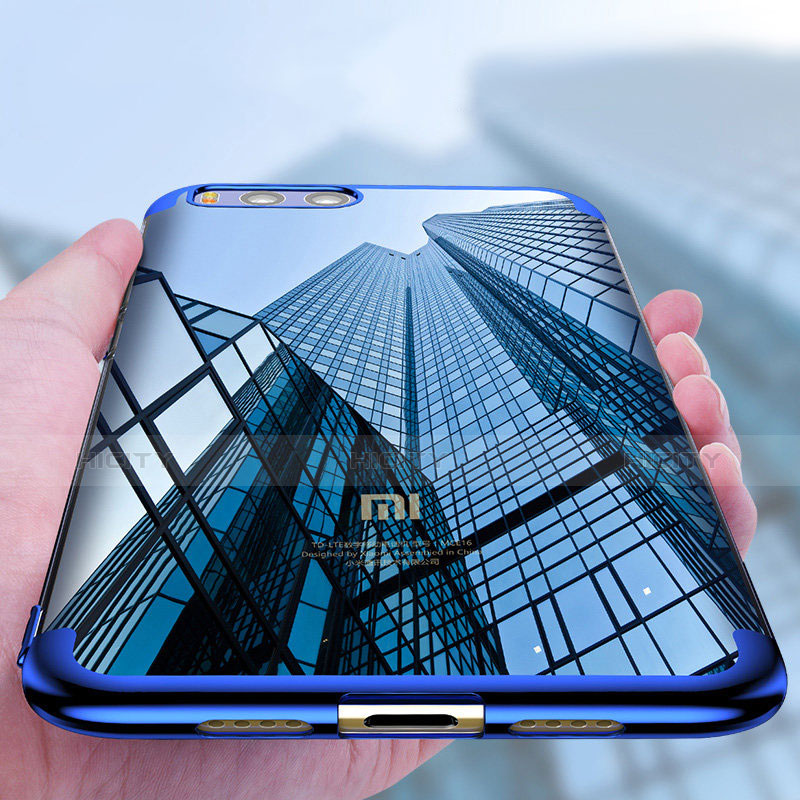 Silikon Schutzhülle Ultra Dünn Tasche Durchsichtig Transparent T09 für Xiaomi Mi Note 3 Blau Plus