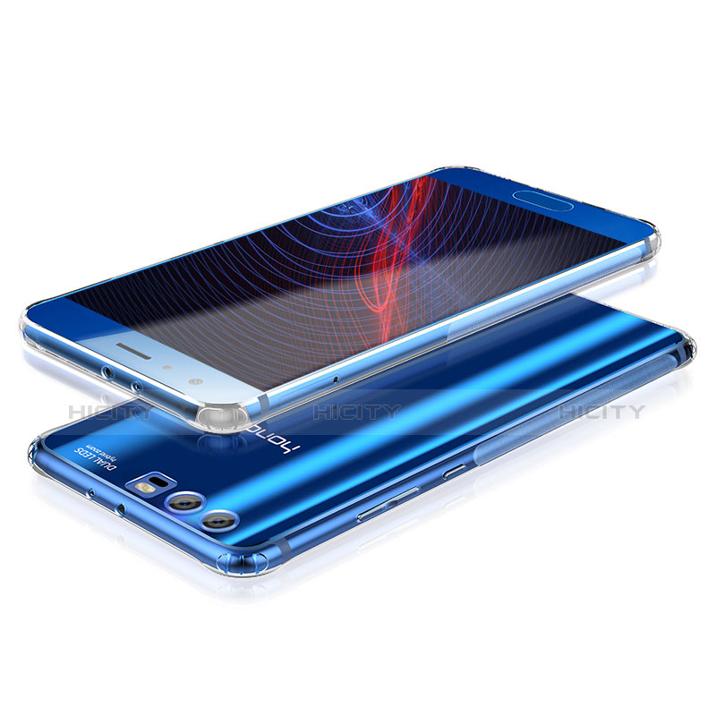 Silikon Schutzhülle Ultra Dünn Tasche Durchsichtig Transparent T10 für Huawei Honor 9 Premium Silber