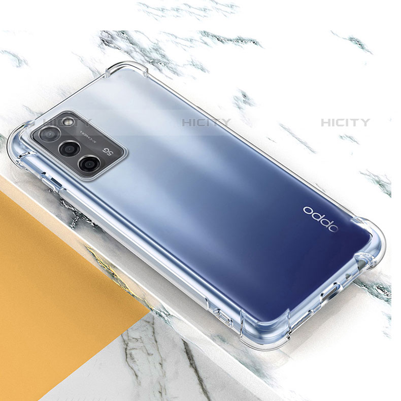 Silikon Schutzhülle Ultra Dünn Tasche Durchsichtig Transparent T10 für Oppo A53s 5G Klar