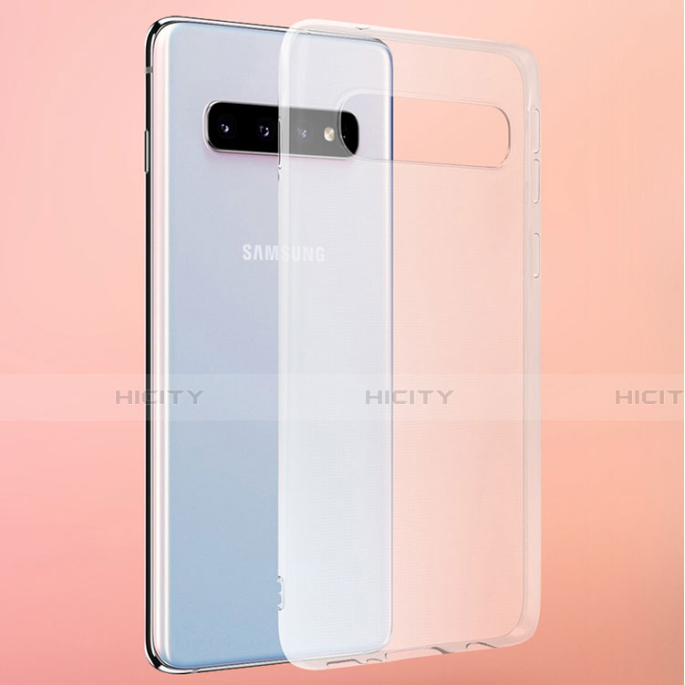 Silikon Schutzhülle Ultra Dünn Tasche Durchsichtig Transparent T10 für Samsung Galaxy S10 5G Klar groß