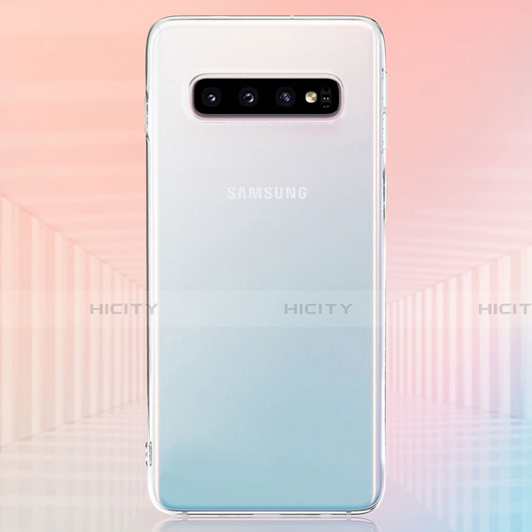 Silikon Schutzhülle Ultra Dünn Tasche Durchsichtig Transparent T10 für Samsung Galaxy S10 5G Klar groß