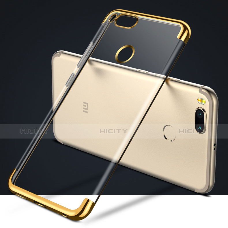 Silikon Schutzhülle Ultra Dünn Tasche Durchsichtig Transparent T10 für Xiaomi Mi 5X Gold