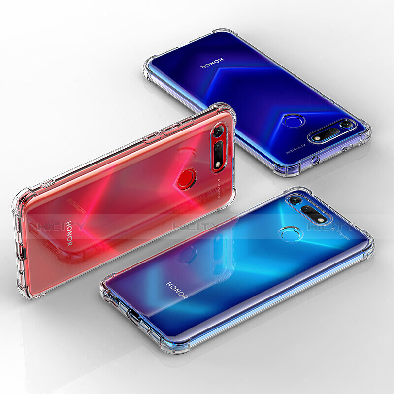 Silikon Schutzhülle Ultra Dünn Tasche Durchsichtig Transparent T11 für Huawei Honor V20 Klar