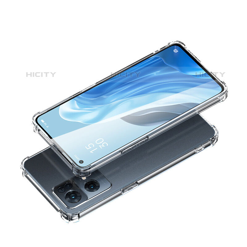 Silikon Schutzhülle Ultra Dünn Tasche Durchsichtig Transparent T11 für Oppo Reno7 Pro 5G Klar