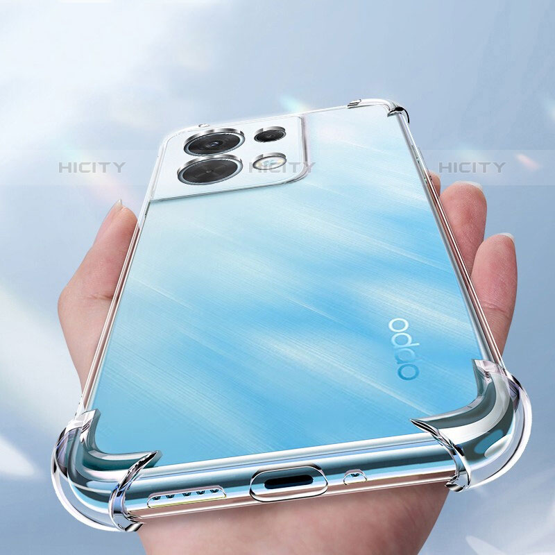 Silikon Schutzhülle Ultra Dünn Tasche Durchsichtig Transparent T11 für Oppo Reno8 Pro 5G Klar