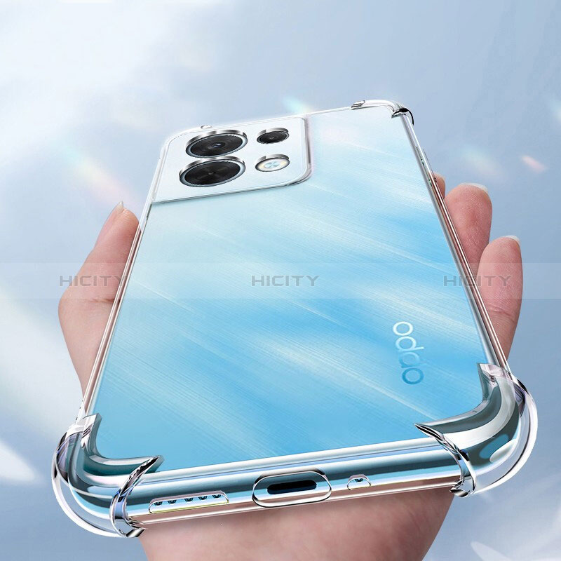 Silikon Schutzhülle Ultra Dünn Tasche Durchsichtig Transparent T11 für Oppo Reno9 Pro+ Plus 5G Klar