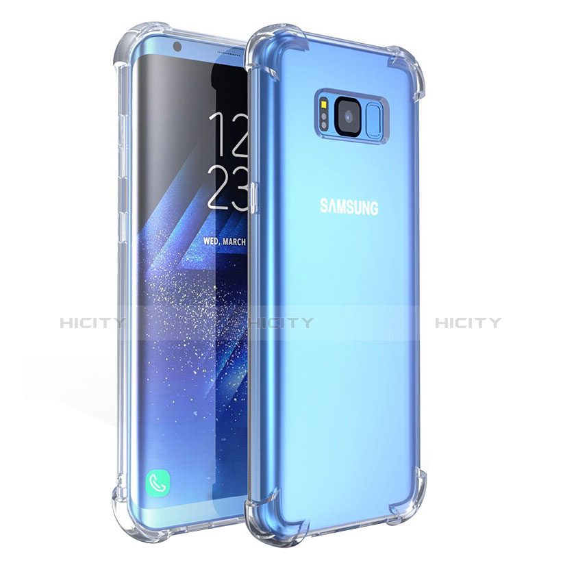 Silikon Schutzhülle Ultra Dünn Tasche Durchsichtig Transparent T11 für Samsung Galaxy S8 Klar