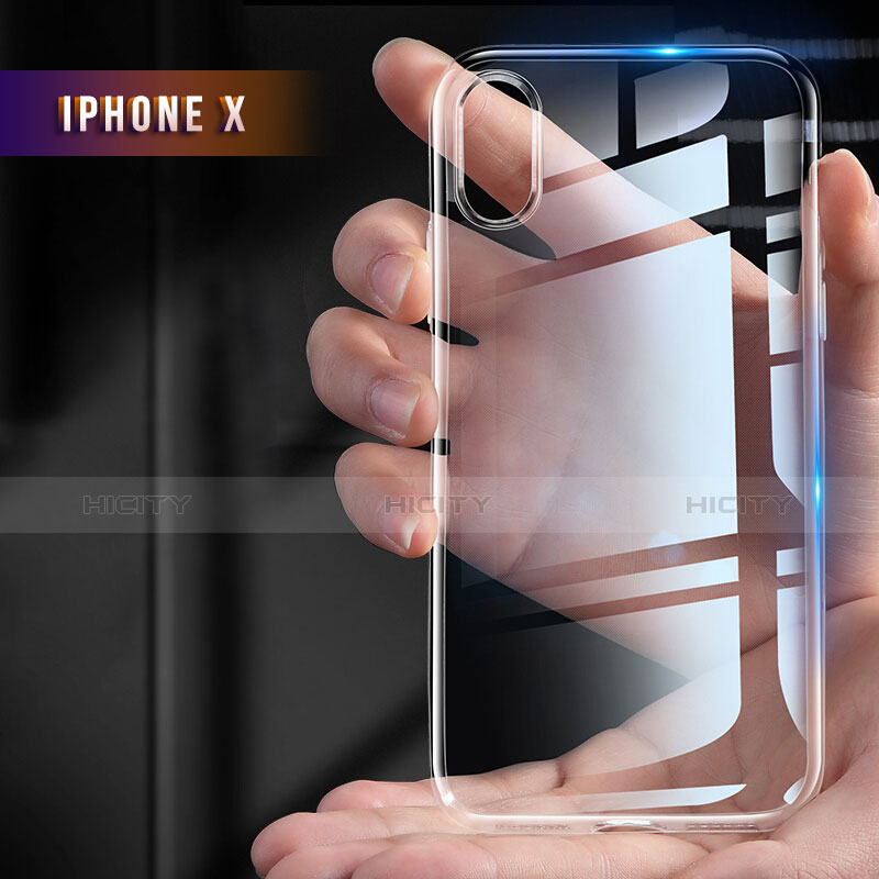 Silikon Schutzhülle Ultra Dünn Tasche Durchsichtig Transparent T12 für Apple iPhone Xs Klar Plus