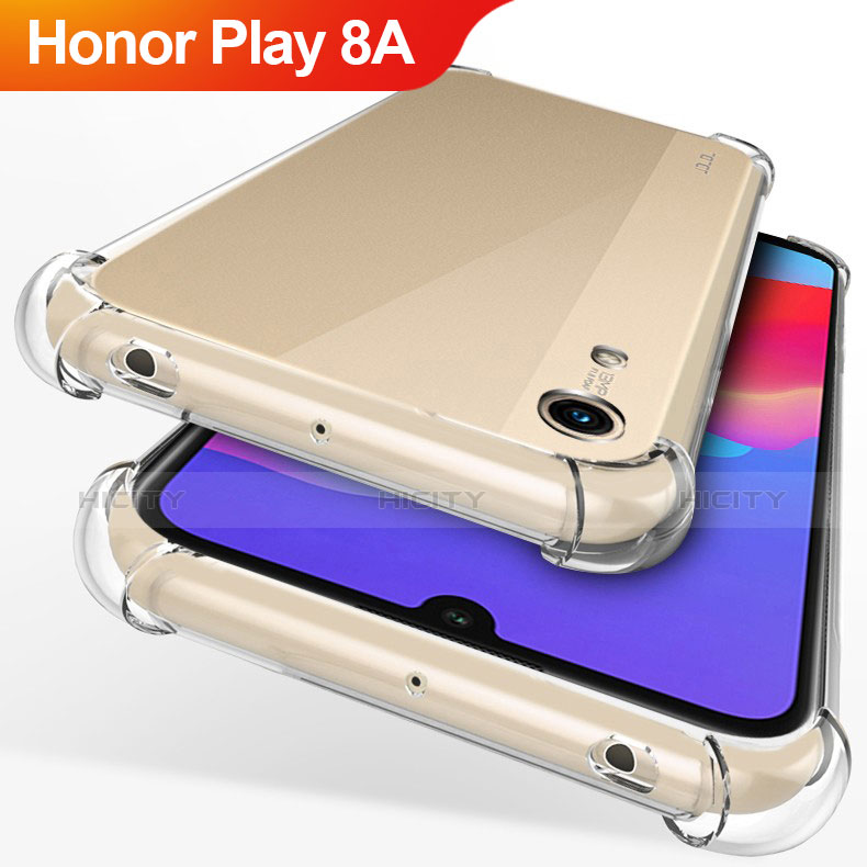 Silikon Schutzhülle Ultra Dünn Tasche Durchsichtig Transparent T12 für Huawei Honor Play 8A Klar Plus